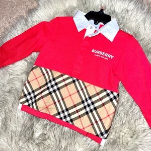 Burberry kids polo top size 12 months